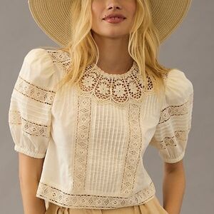 Hunter Bell Ousie Lace Blouse small